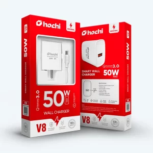 Cargador Hochi 50W Max. con cable V8