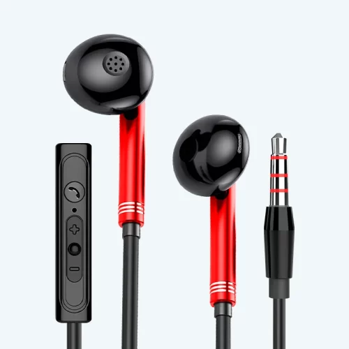 Auriculares con cable jack 3,5 mm con micrófono