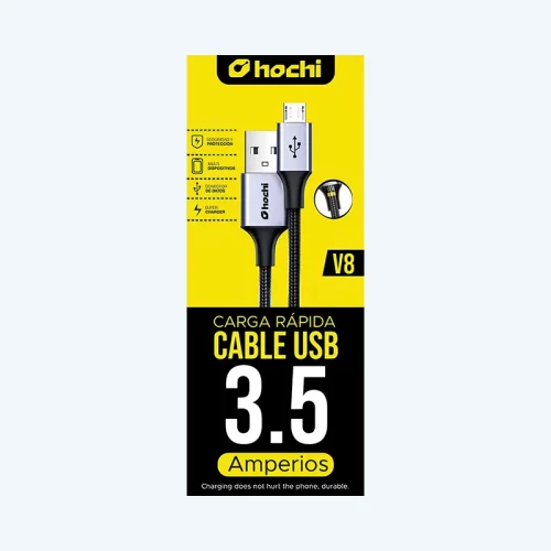 Cable USB A Micro-V8 3.5A