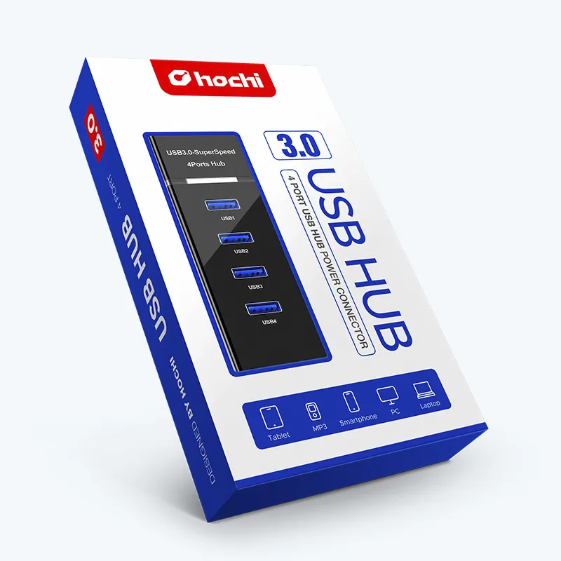 HUB USB 4 puertos 3.0 de alta velocidad