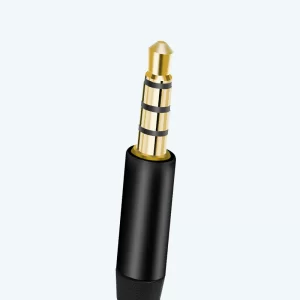 Cable auxiliar 1.2M con regulador de volumen y micrófono