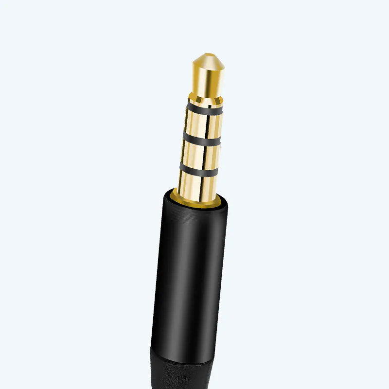 Cable auxiliar 1.2M con regulador de volumen y micrófono