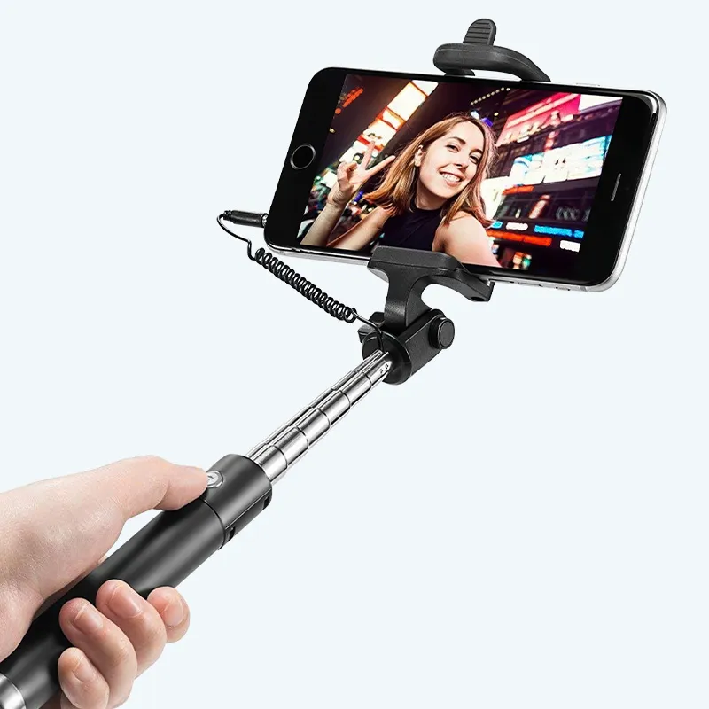 Palo Selfie Stick 80 cm con cable