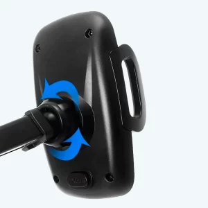 Soporte Universal con Ventosa para Parabrisas, Rotación 360°, Brazos Acolchados