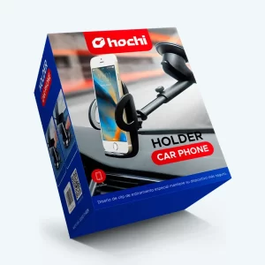 Soporte Universal con Ventosa para Parabrisas, Rotación 360°, Brazos Acolchados