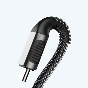 Cable Tipo-C 5A Carga Rápida – Enmallado 1 Metro, Super Speed