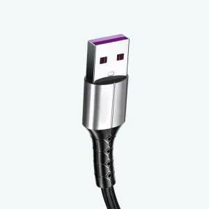 Cable Micro V8 5.1A Carga Rápida – Enmallado 1 Metro