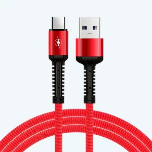 Cable Tipo-C 5.1A Carga Rápida – Enmallado 1 Metro