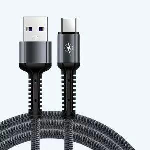 Cable Tipo-C 5.1A Carga Rápida – Enmallado 1 Metro