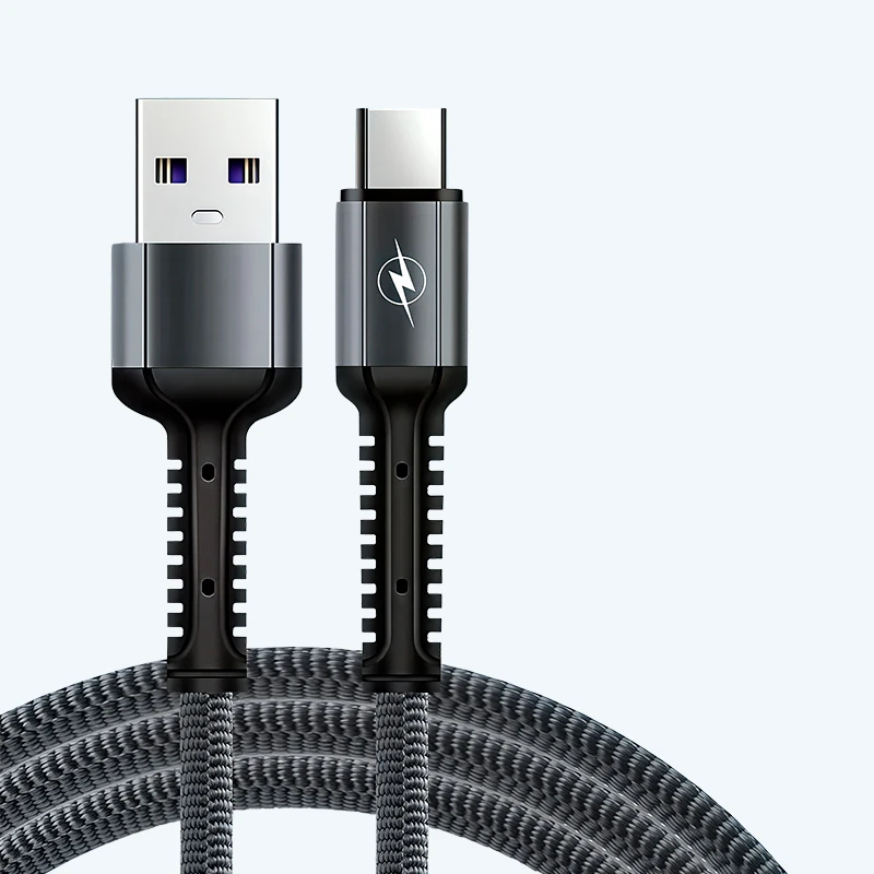 Cable Tipo-C 5.1A Carga Rápida – Enmallado 1 Metro