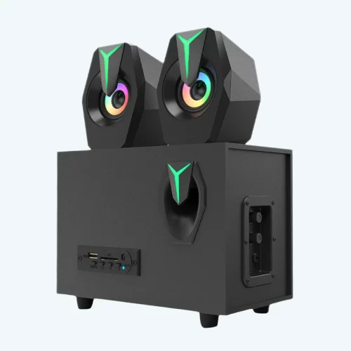Parlante Bluetooth RGB 2.1 con Subwoofer – 10W+3Wx2