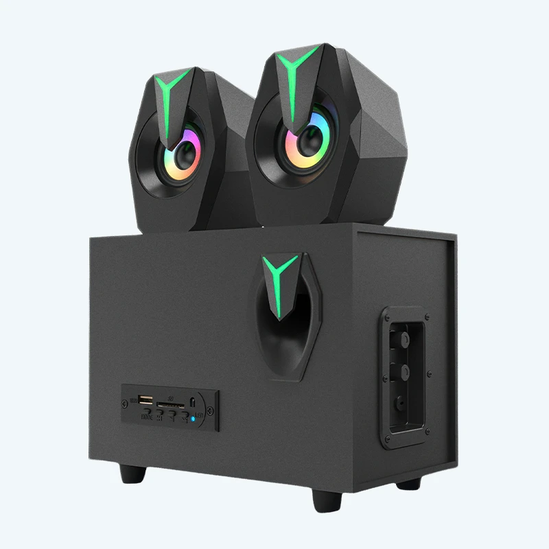 Parlante Bluetooth RGB 2.1 con Subwoofer – 10W+3Wx2