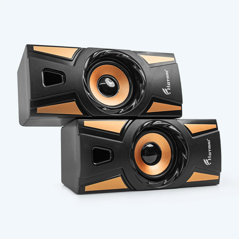 Parlante para PC Hotmai HT09 – Altavoz USB 5W x2 con Regulador de Volumen