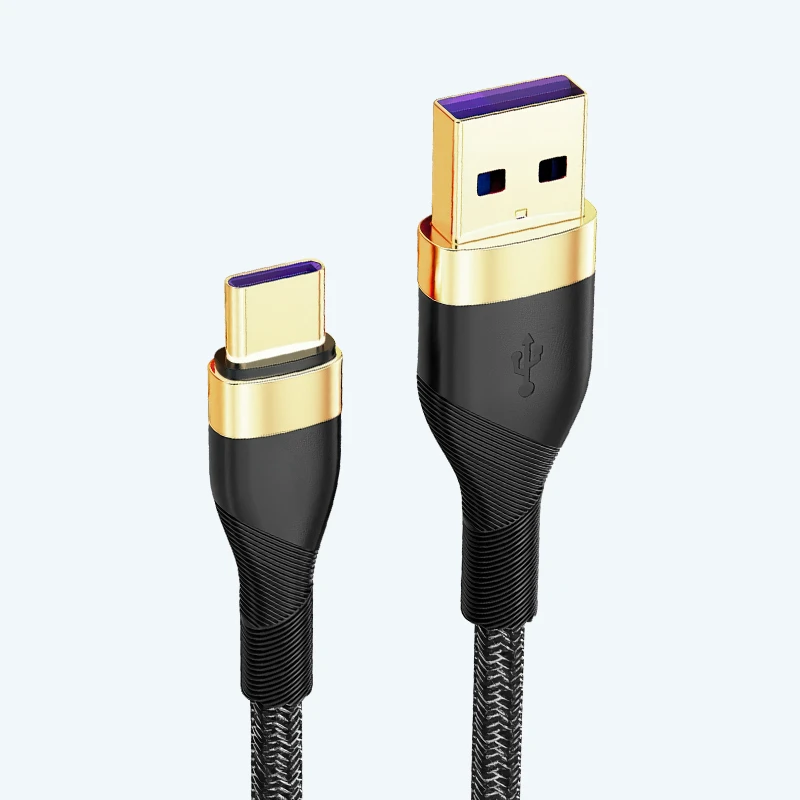 Cable Tipo-C 5.1A Carga Rápida – Enmallado 1 Metro