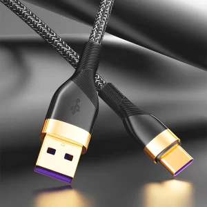 Cable Tipo-C 5.1A Carga Rápida – Enmallado 1 Metro