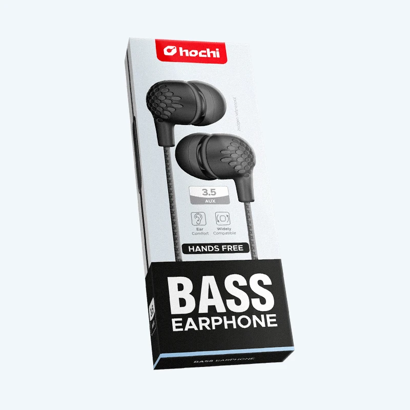 Audífono Hands Free Bass con Micrófono – Jack 3.5mm