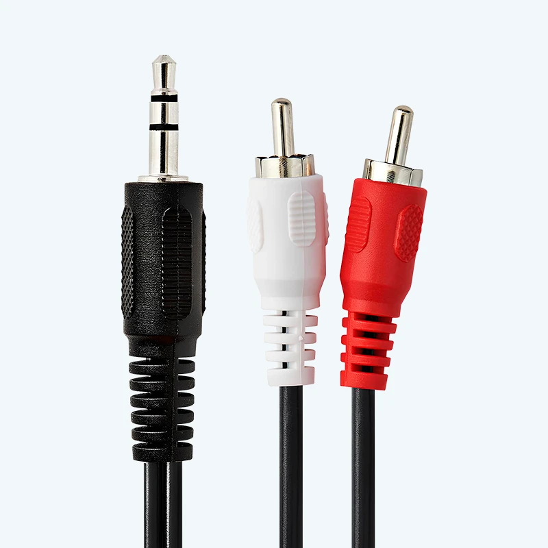 Cable de Audio RCA a Jack 3.5mm – 2 Metros, Estéreo