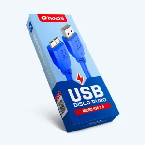 Cable USB 3.0 para Disco Duro Externo – USB A a Micro B, 60 cm