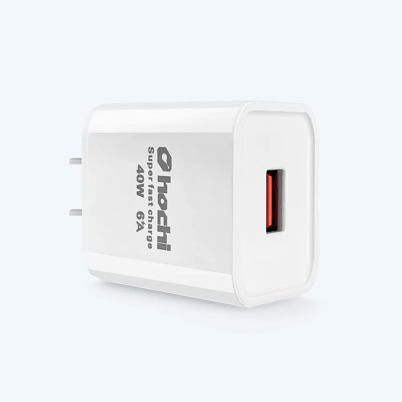 Cargador Hochi 40W Max 6A con Cable Tipo-C 1M