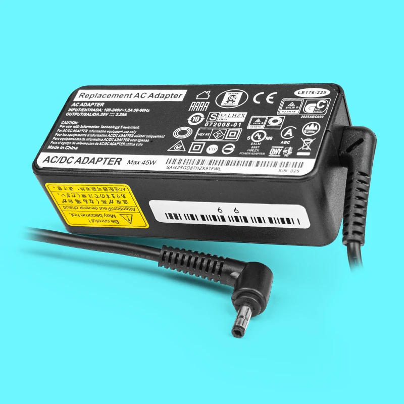 Cargador Lenovo 45W Punta Fina – Pin 4.0x1.7mm, 20V/2.25A