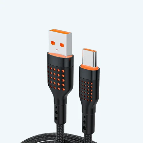 Cable Tipo-C 5A Carga Súper Rápida – Enmallado 1 Metro