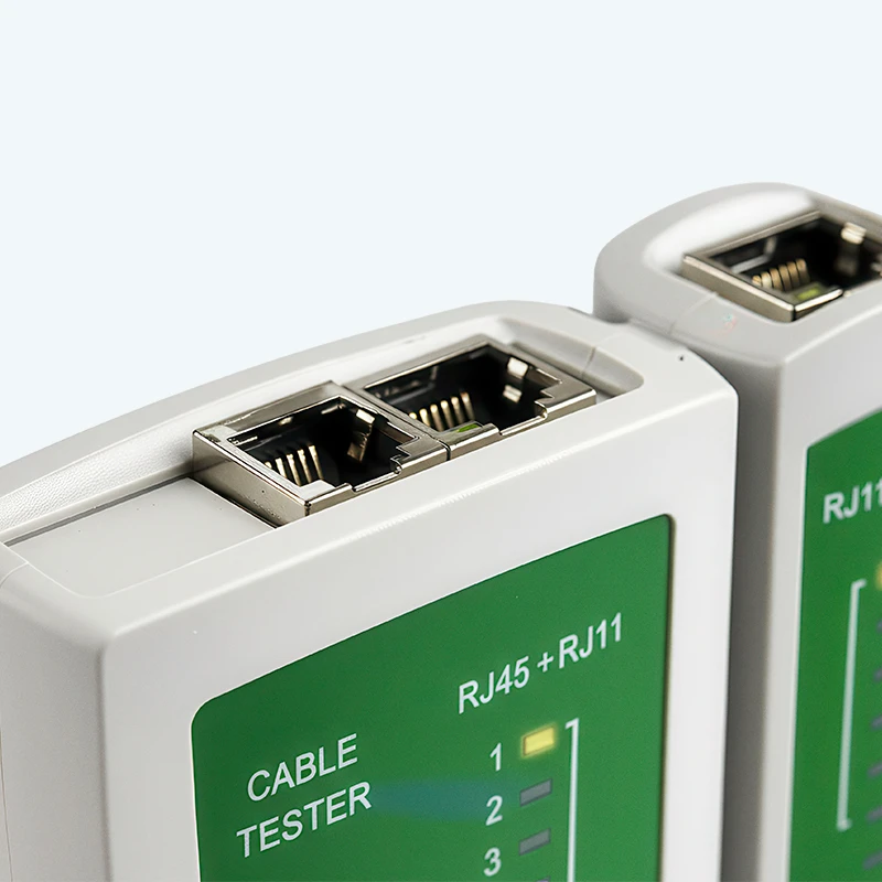 COD-218-1 Tester para Cable de Red RJ45 – Probador Maestro y Remoto para RJ45/RJ11
